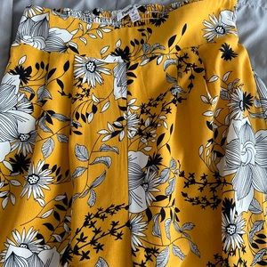 Papaya flowy dress pants